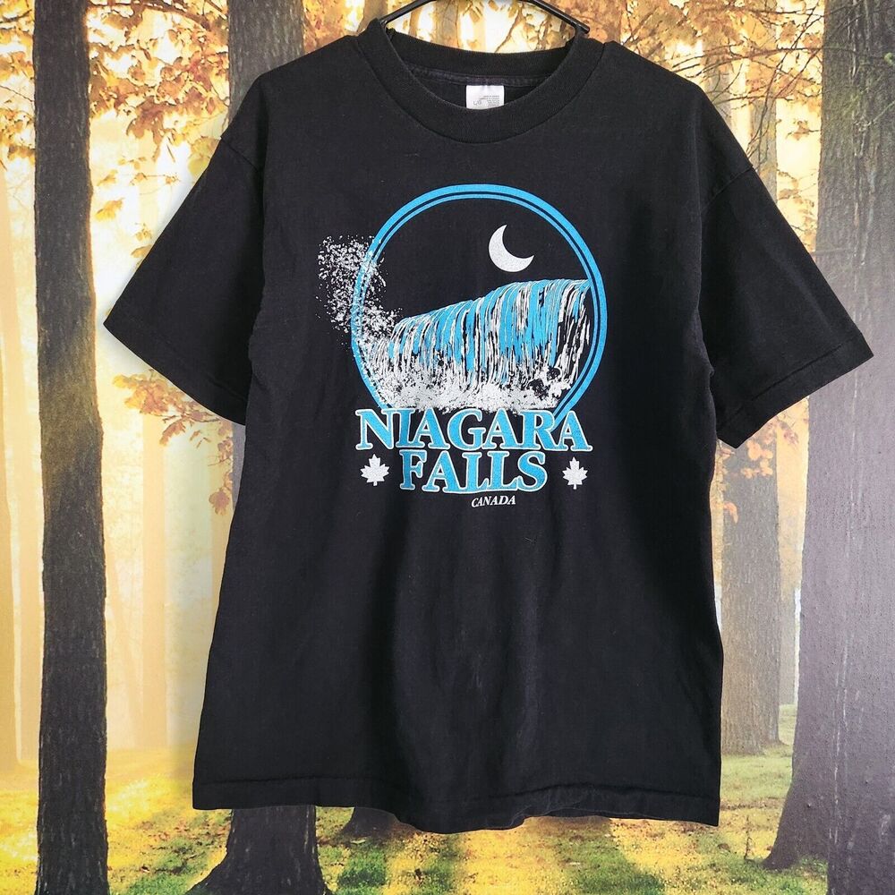 VTG Single Stitch Niagara Falls Made In Canada Shirt Size L 80s Tourist Garb Top